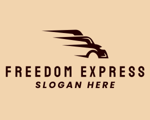 Express Transport Vehicle  logo design