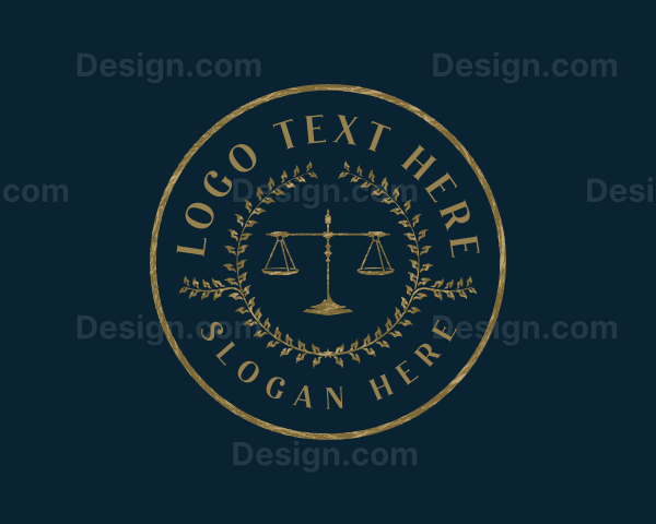 Legal Justice Scales Logo