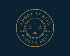 Legal Justice Scales logo design