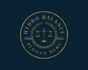 Legal Justice Scales logo design