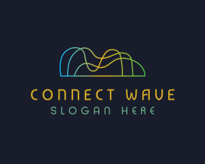 Sound Waves Technology logo design