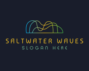 Sound Waves Technology logo design