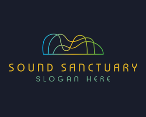 Sound Waves Technology logo design