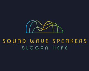 Sound Waves Technology logo design