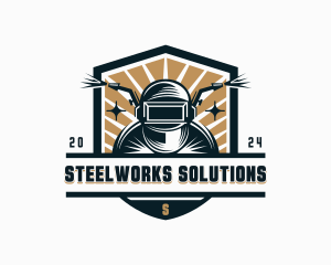 Welder Ironworks Fabrication logo design