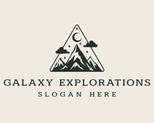 Evening Mountain Camping logo design