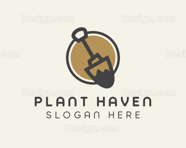 Gardening Shovel Tool Logo