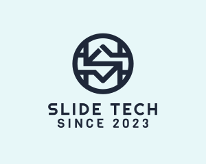 Modern Tech Letter S logo design