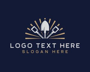 Shovel Landscaping Construction logo