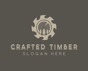 Carpentry Builder Saw logo design