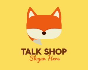 Orange Fox Chat logo design