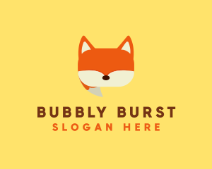 Orange Fox Chat logo design