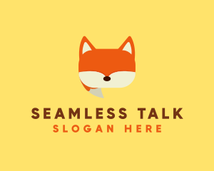 Orange Fox Chat logo design