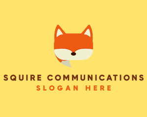 Orange Fox Chat logo design