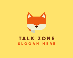 Orange Fox Chat logo design