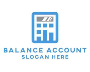 Data Calculator Accounting logo design