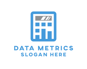 Data Calculator Accounting logo design