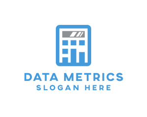 Data Calculator Accounting logo design