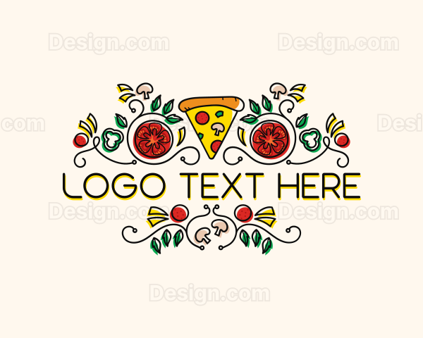 Gourmet Pizza Restaurant Logo