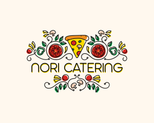 Gourmet Pizza Restaurant logo design