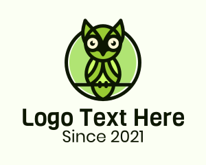 Nature Perched Owl logo