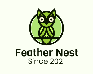 Nature Perched Owl logo