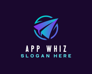 Origami Airplane App logo design