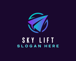 Origami Airplane App logo design