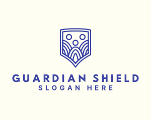 People Shield Protection logo design