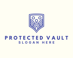 People Shield Protection logo design