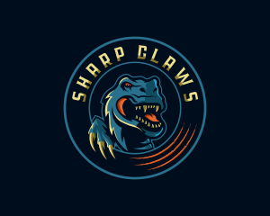 Dinosaur Claws Gaming logo design