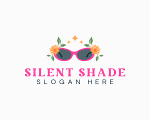 Floral Shades Eyeglasses logo design