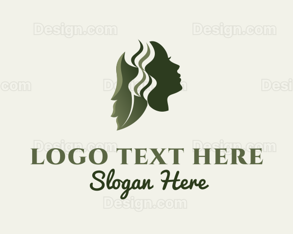 Natural Beauty Hair Salon Logo