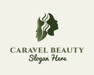 Natural Beauty Hair Salon logo design