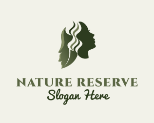 Natural Beauty Hair Salon logo design