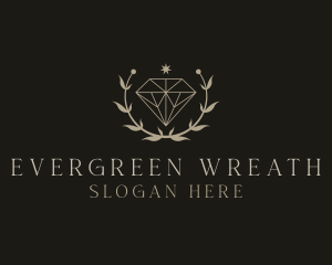 Leaf Diamond Jewelry logo design