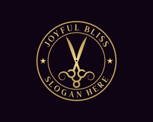 Luxury Styling Scissors Logo