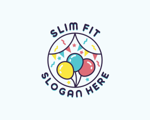 Party Balloon Celebration Logo