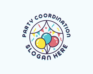 Party Balloon Celebration logo design