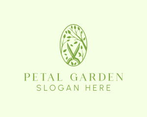 Garden Branch Pruning Shears logo design