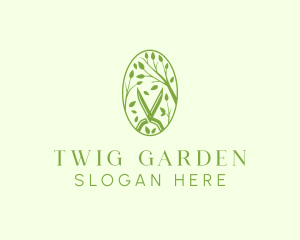 Garden Branch Pruning Shears logo design