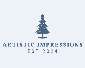 Xmas Christmas Tree  logo design