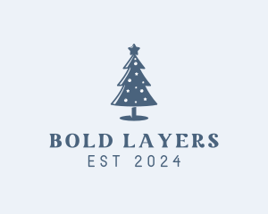 Xmas Christmas Tree  logo design