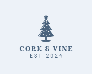 Xmas Christmas Tree  logo design