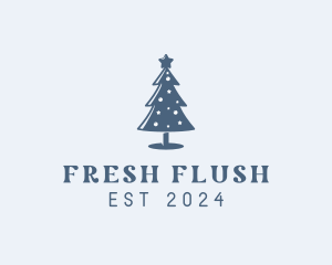 Xmas Christmas Tree  logo design