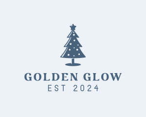 Xmas Christmas Tree  logo design