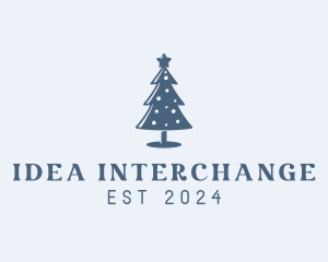 Xmas Christmas Tree  logo design