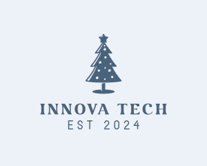 Xmas Christmas Tree  logo design