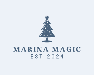 Xmas Christmas Tree  logo design