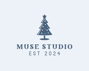 Xmas Christmas Tree  logo design